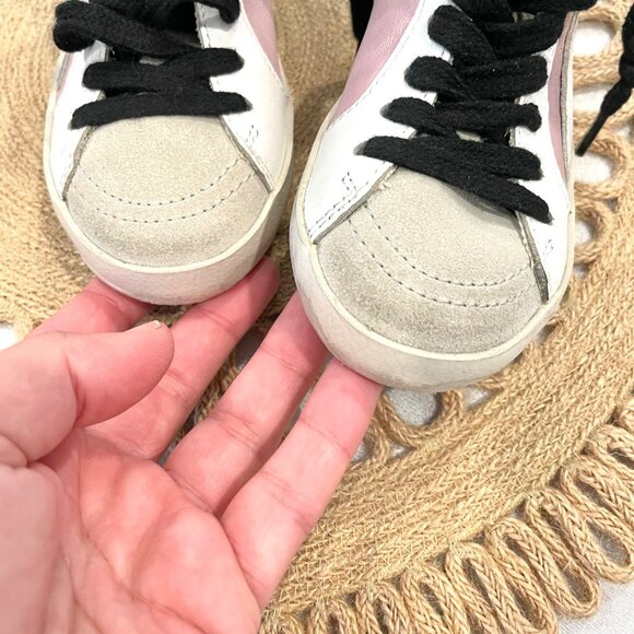 Golden Goose Slide Laminated Leather & Glitter High-Top Sneakers EU 23/ US 7 - Picture 6 of 11